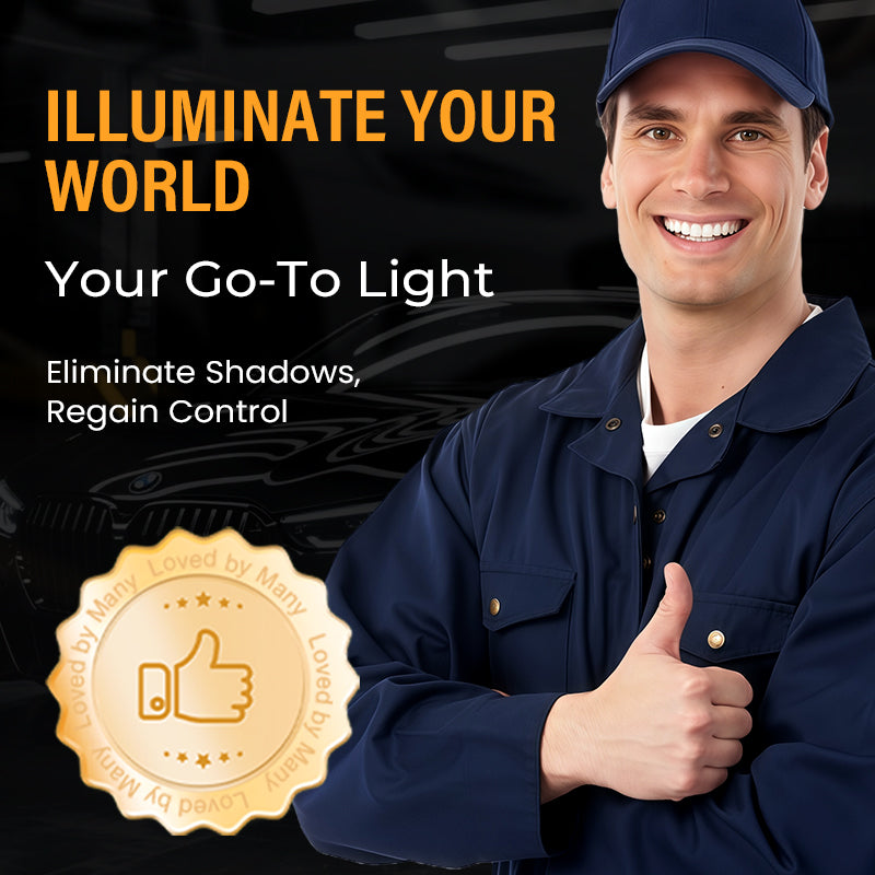 MagniLume™ Magnetische LED-Arbeitsleuchte – Freihändig beleuchten, flexibel montieren & überall einsetzen