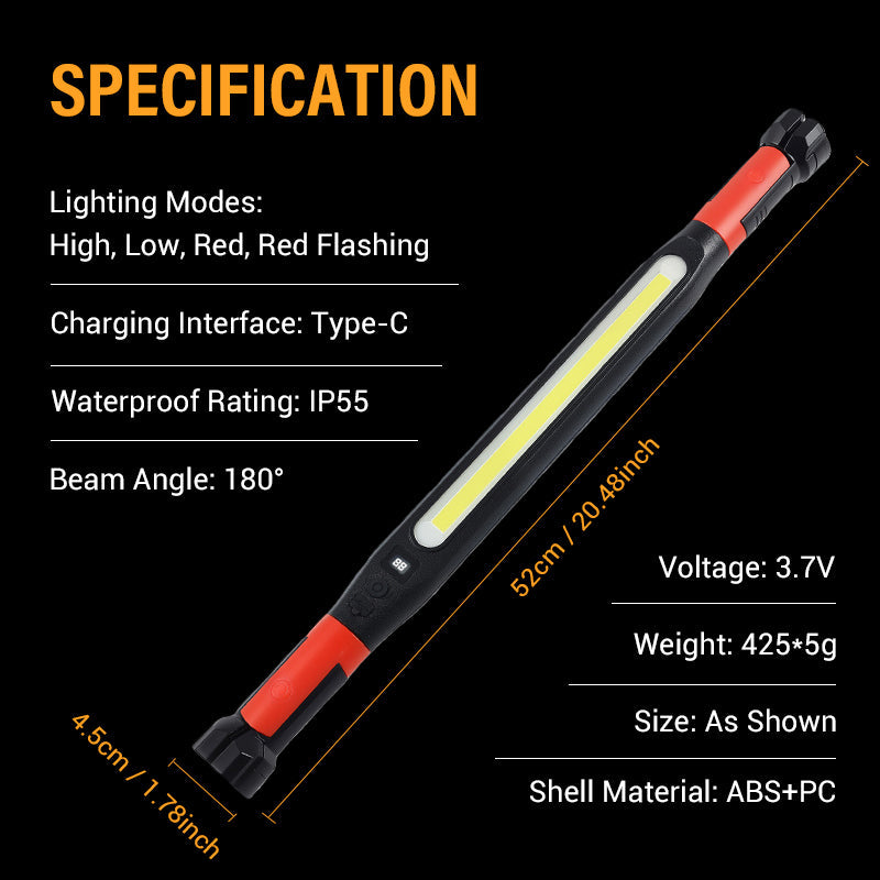 MagniLume™ Magnetische LED-Arbeitsleuchte – Freihändig beleuchten, flexibel montieren & überall einsetzen
