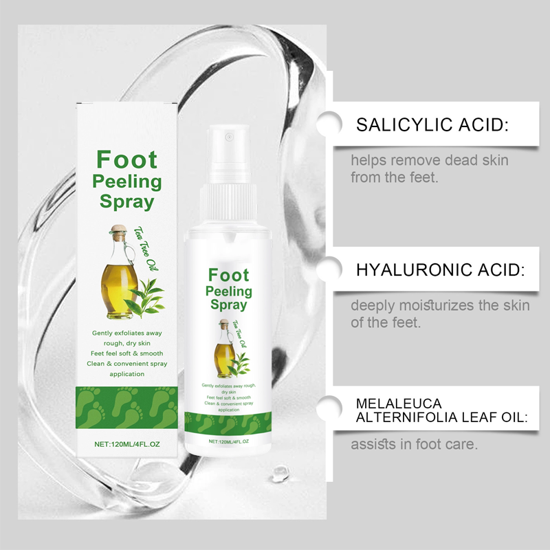SoftStep™ Tea Tree Fuß-Peeling-Spray – Für Seidig Weiche & Gepflegte Füße