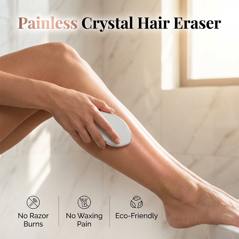 SilkErase™ Crystal Haarentferner – Schmerzfreies Haarentfernen & sanftes Peeling