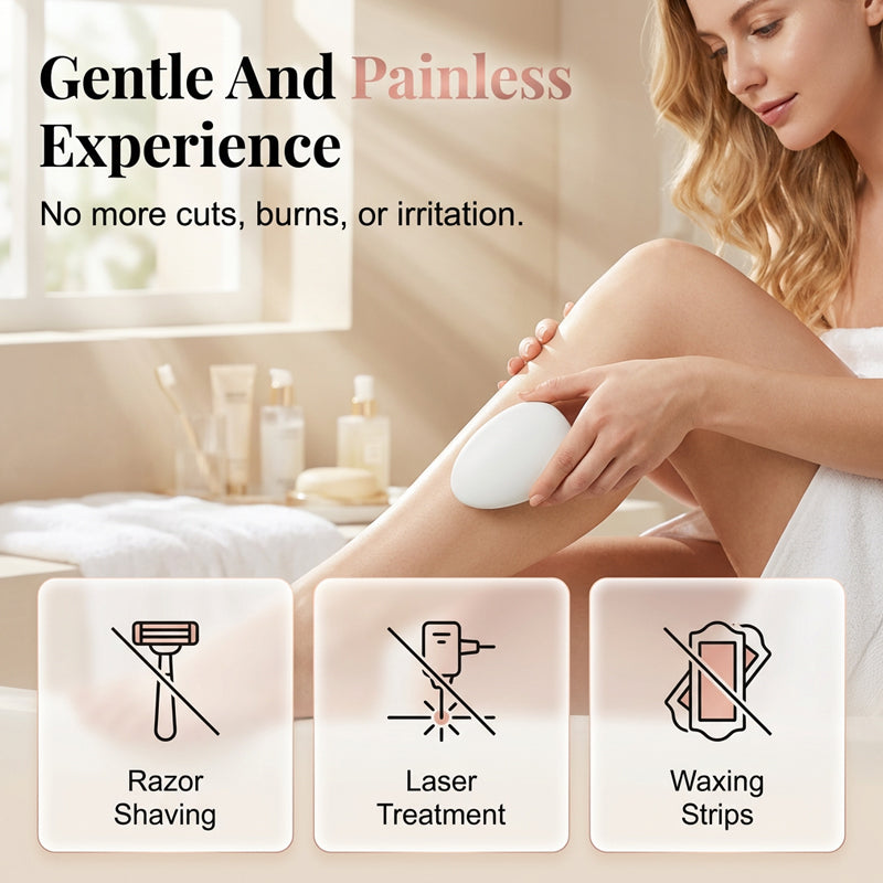 SilkErase™ Crystal Haarentferner – Schmerzfreies Haarentfernen & sanftes Peeling