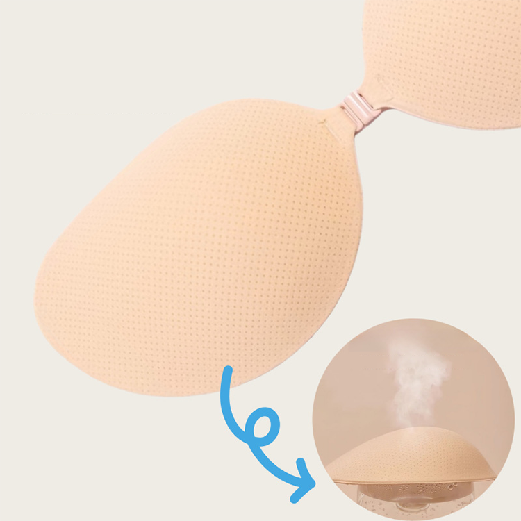 Push-up-BH mit Klebeverschluss vorne | Wiederverwendbare Klebe-BH-Cups mit tiefem Ausschnitt