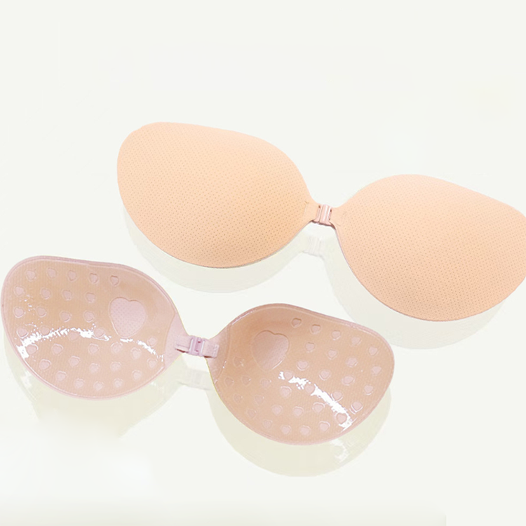 Push-up-BH mit Klebeverschluss vorne | Wiederverwendbare Klebe-BH-Cups mit tiefem Ausschnitt