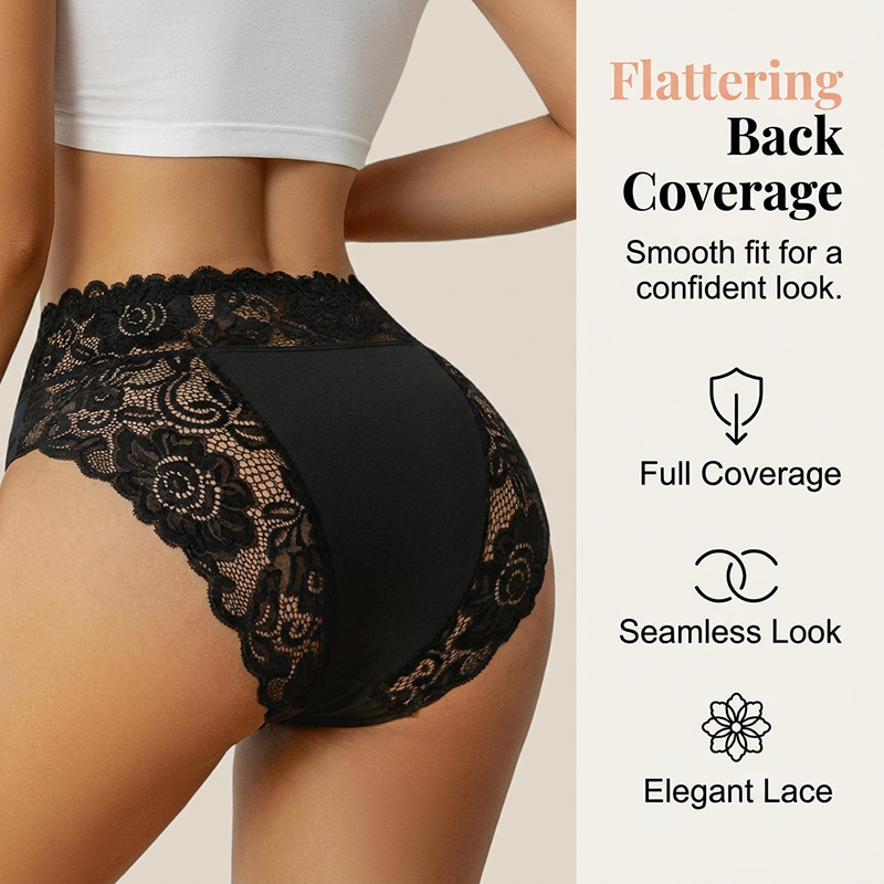 📢📢50 % RABATT!! ⏰ Weiche & atmungsaktive Spitzen-Slips für Damen
