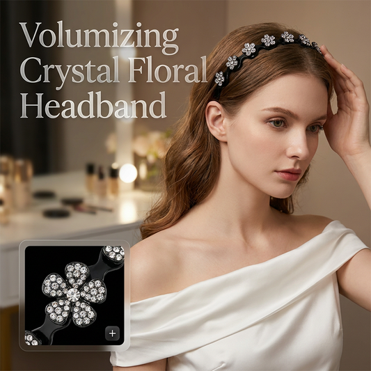 Set mit gewelltem Kristall-Haarreif