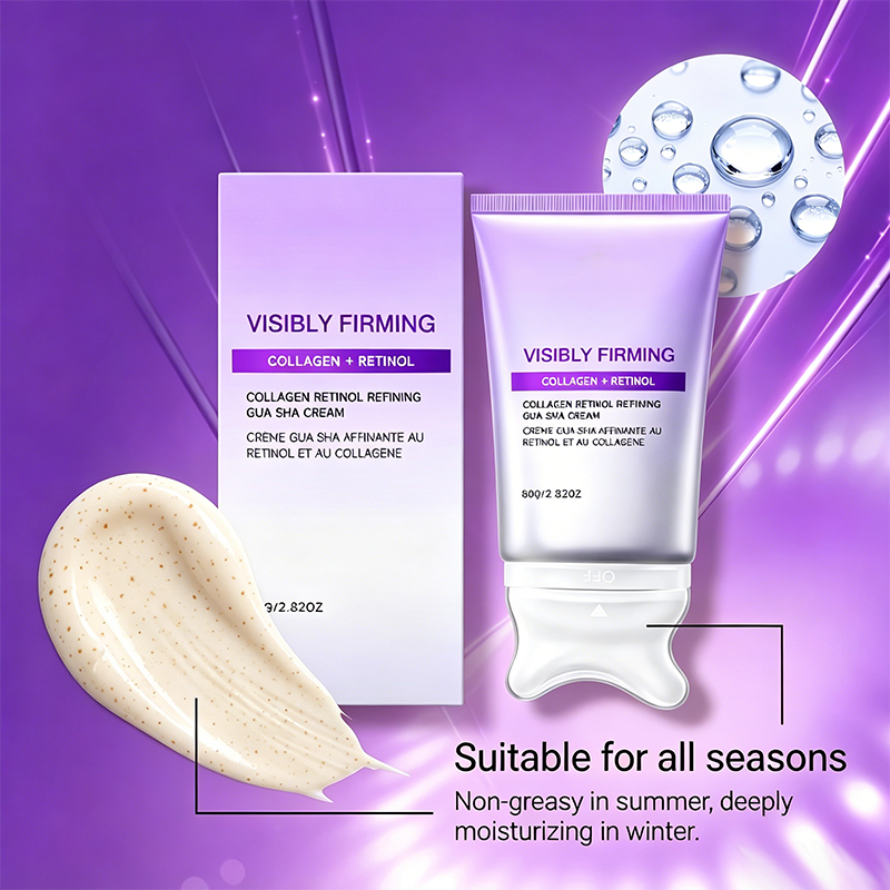 Straffende Creme mit Gua Sha Applikator