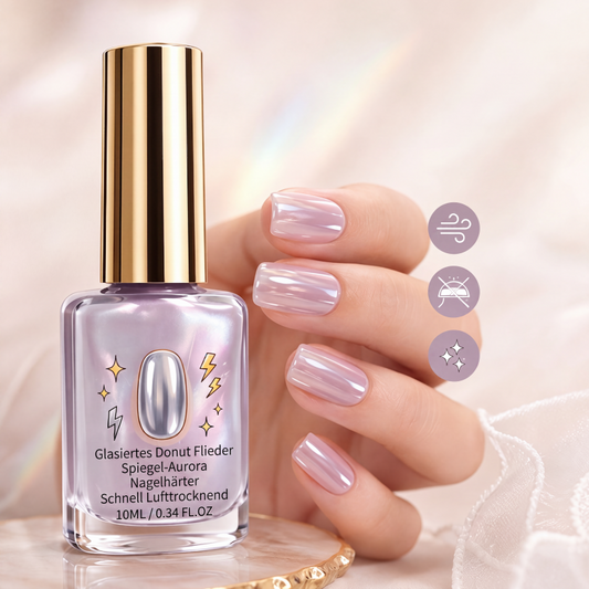 1+1 GRATIS | LilaFort™ Nagelhärter in Flieder – Stärkende Pflege mit glänzendem Spiegel-Finish