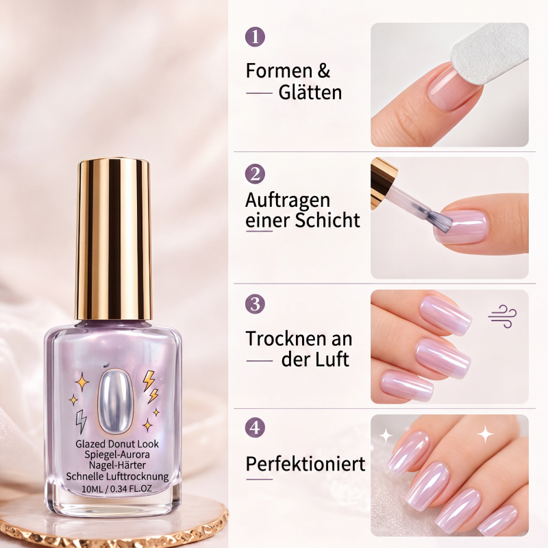 LilaFort™ Nagelhärter in Flieder – Stärkende Pflege mit glänzendem Spiegel-Finish