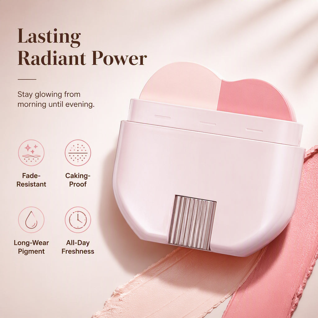 Lumivelle™ 2-in-1 Highlighter- & Rouge-Stick – Für Einen Natürlich Strahlenden Teint