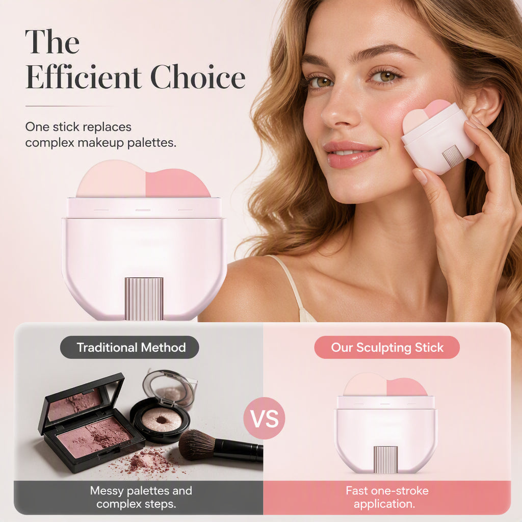 Lumivelle™ 2-in-1 Highlighter- & Rouge-Stick – Für Einen Natürlich Strahlenden Teint