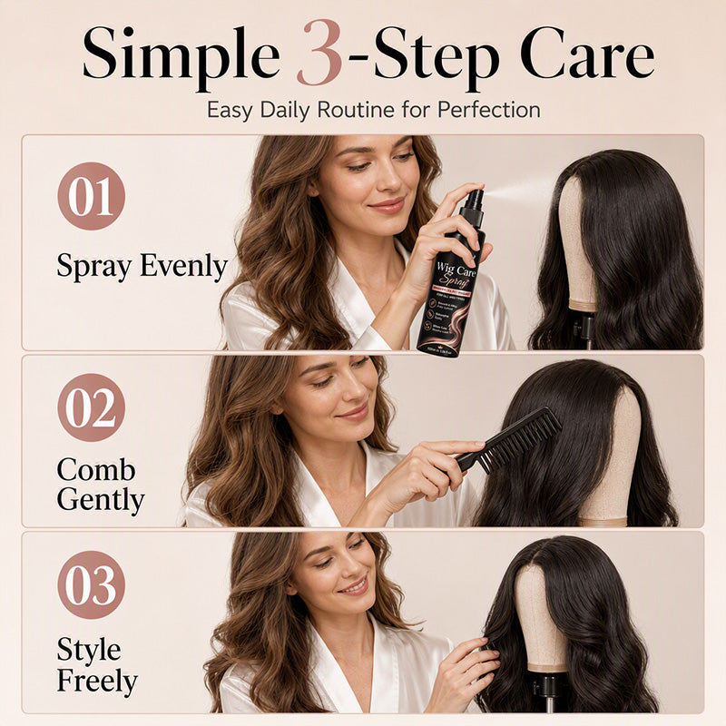 SilkTress™ Perücken-Pflegespray – Für leichteres Entwirren, mehr Geschmeidigkeit & Glanz