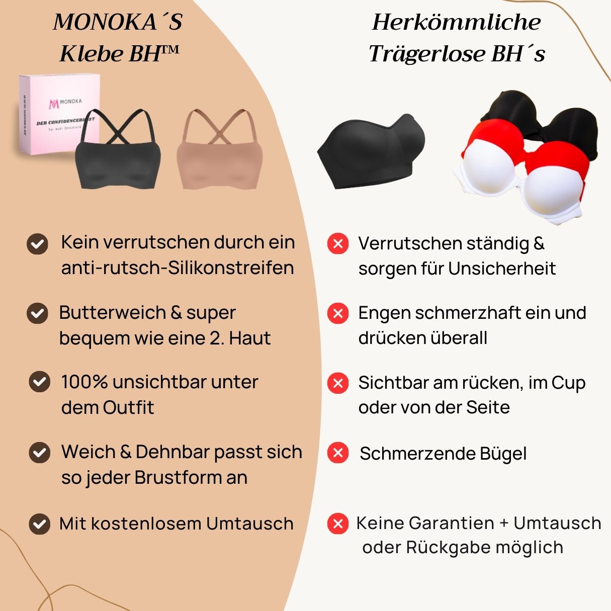Trägerloser Anti-Rutsch BH™