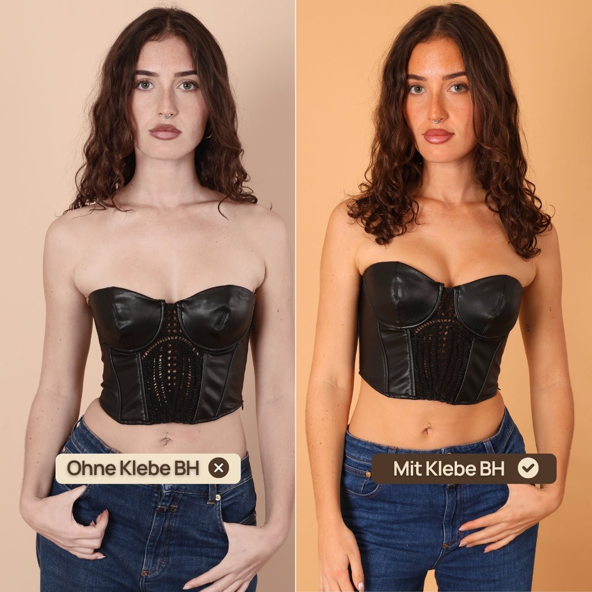 Manoka™ | Trägerloser Pushup-Klebe-BH